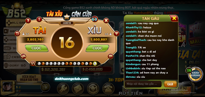 b52 tài xỉu